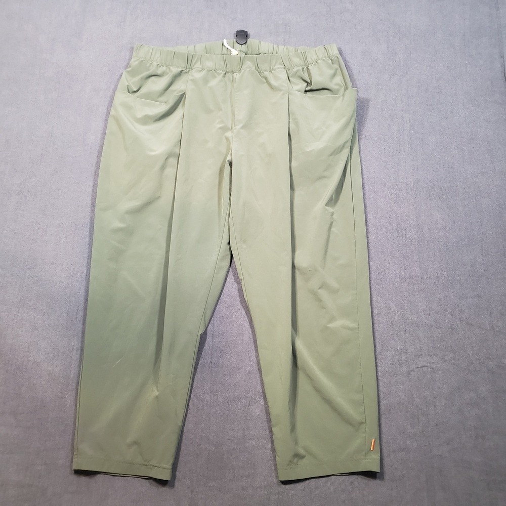 Lucy Activewear Pants Womens XL‎ Green Tapered Elastic Waist Stretch Hiking